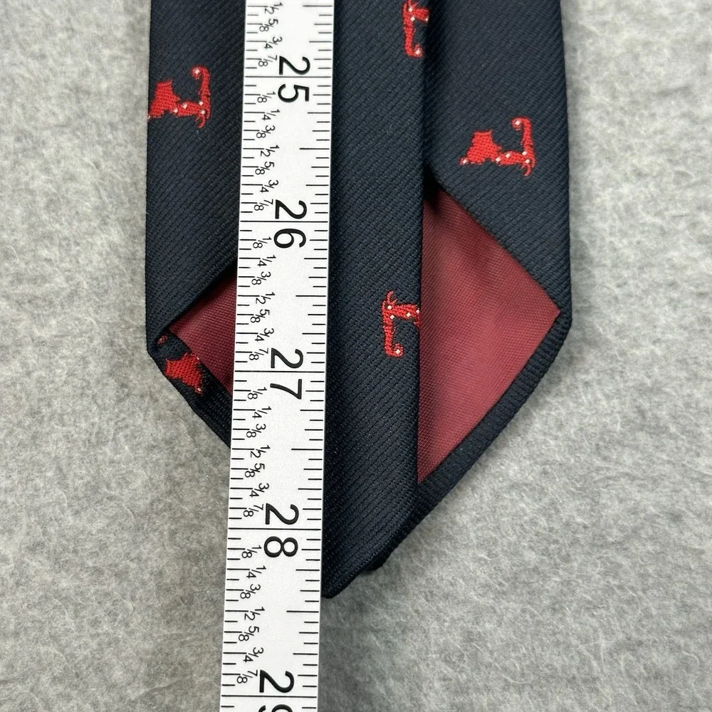 Vintage Cape‎ Cod Novelty Necktie Navy Blue Red Mens Classic Dress Tie 56x3in